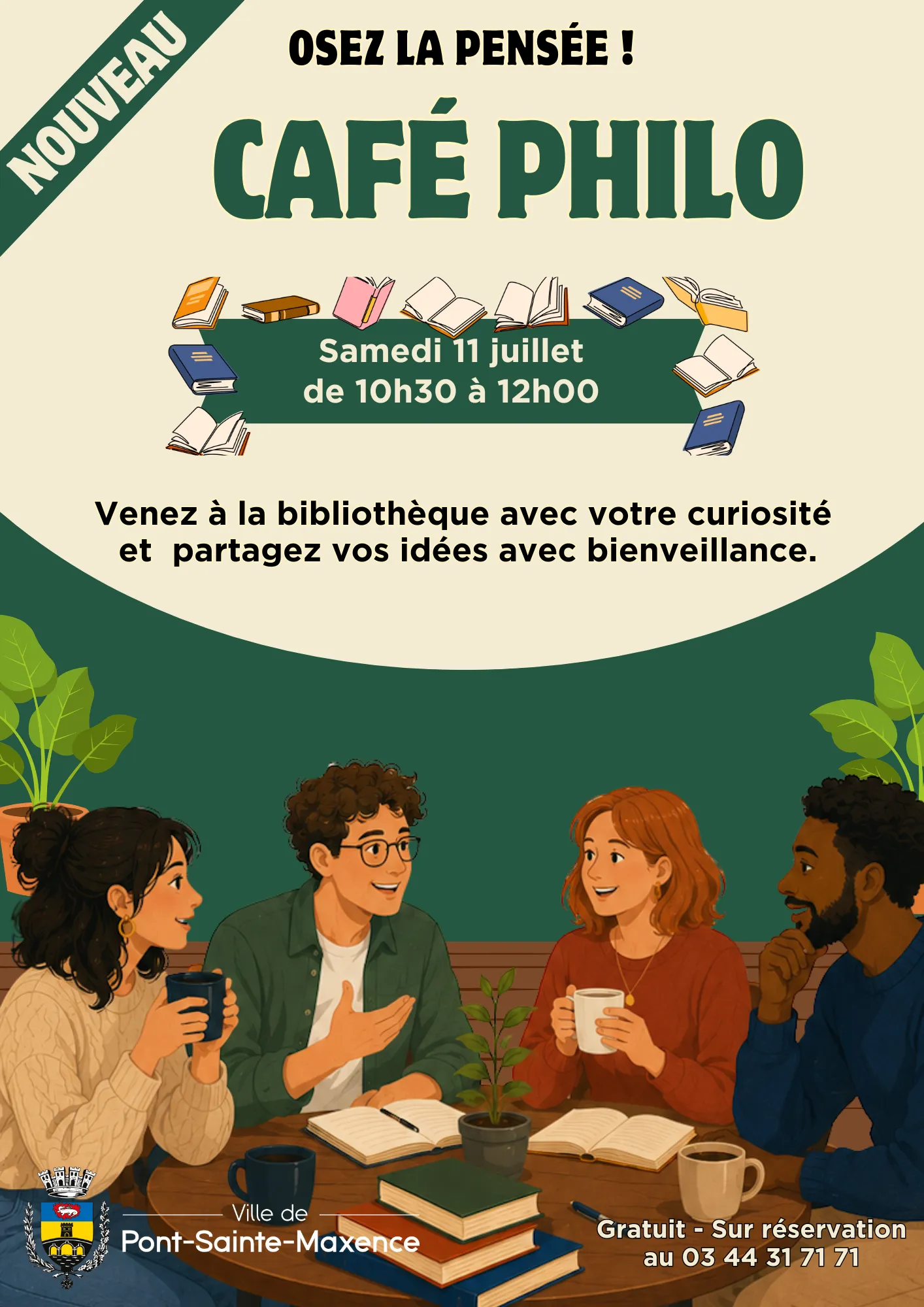Lire la suite de l'actualité Le Café philo débarque